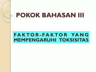 pokok bahasan iii