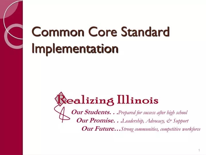 common core standard implementation
