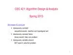 CSC 421: Algorithm Design &amp; Analysis Spring 2013 - slide 1