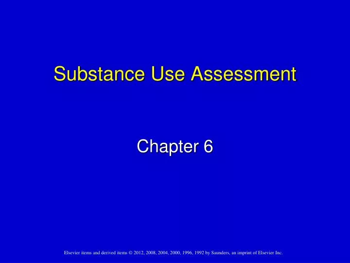substance use assessment