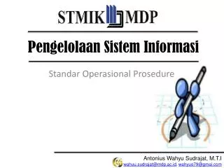 PPT - STANDAR OPERASIONAL PROSEDUR PowerPoint Presentation, Free ...