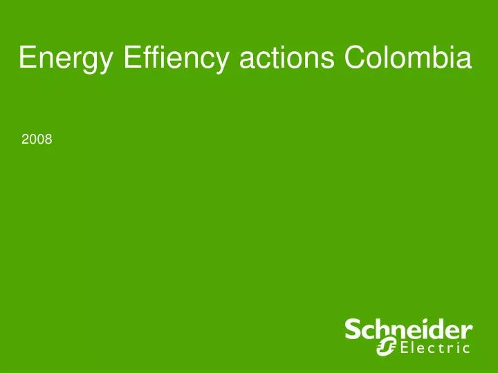 energy effiency actions colombia