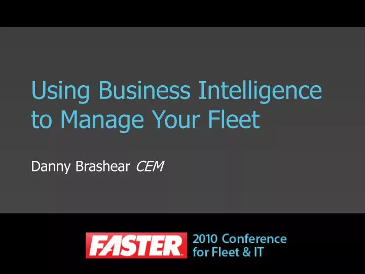 using business intelligence to manage your fleet
