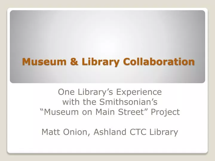 museum library collaboration