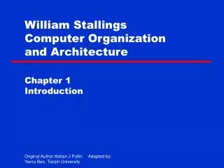 william stallings computer organization and architecture