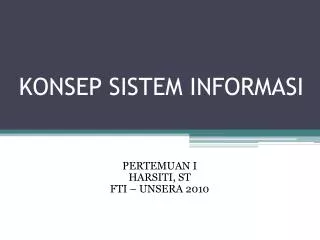 PPT - KONSEP DASAR SISTEM INFORMASI PowerPoint Presentation, Free ...