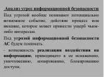 Анализ угроз информационной безопасности - slide 1