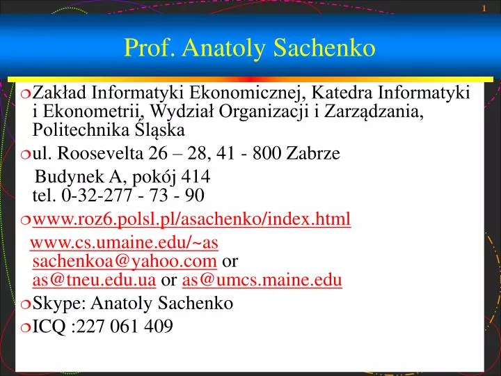prof anatoly sachenko