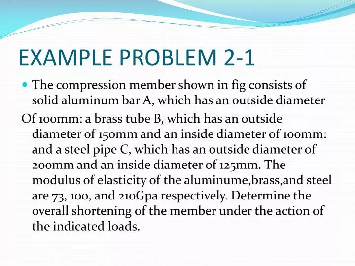 example problem 2 1