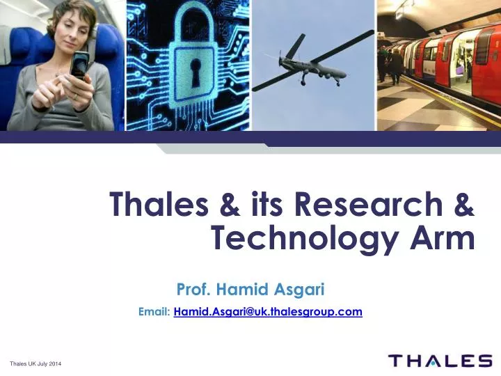thales its research technology arm