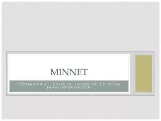 minnet