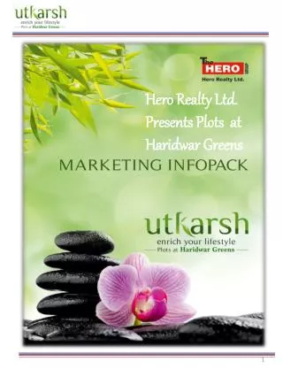 Hero Realty Ltd. Presents Plots at Haridwar Greens