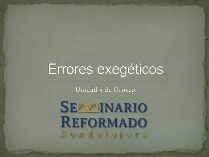 errores exeg ticos