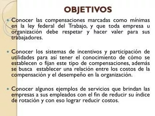 objetivos