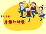 單元名稱： 身體紅綠燈 - slide 1