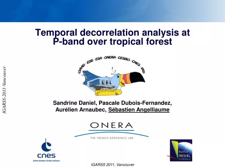 temporal decorrelation analysis at p band over tropical forest