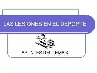 las lesiones en el deporte