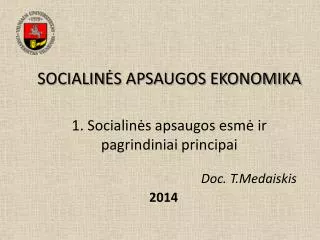 socialin s apsaugos ekonomika 1 socialin s apsaugos esm ir pagrindiniai principai