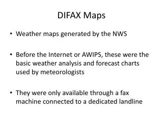 DIFAX Maps