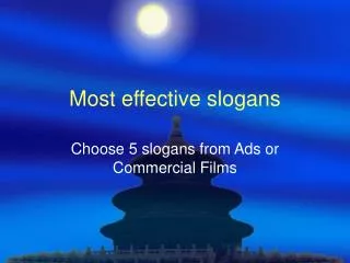 Most effective slogans