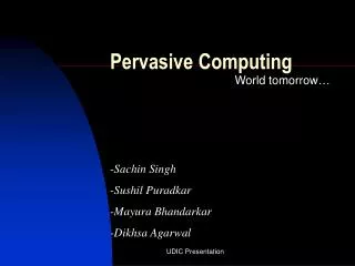 Pervasive Computing