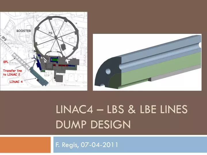linac4 lbs lbe lines dump design