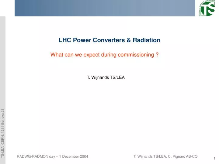 lhc power converters radiation