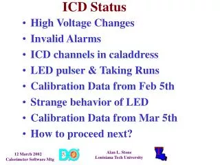 ICD Status