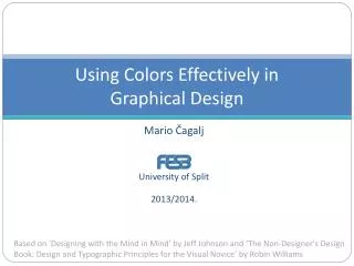 Using Colors Effectively in Graphical Design
