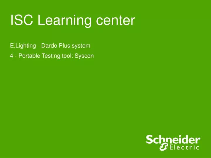 isc learning center