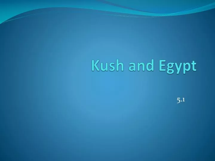 kush and egypt