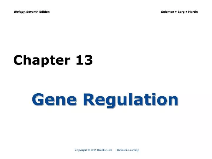 gene regulation