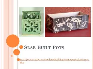 Slab-Built Pots