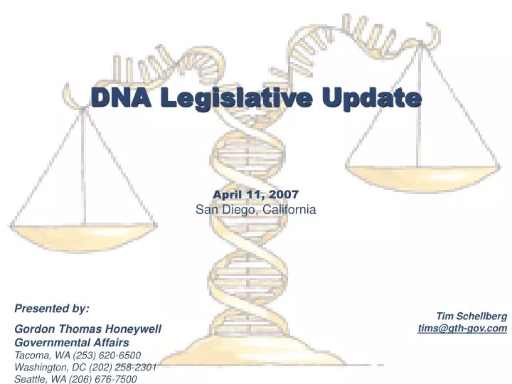 dna legislative update april 11 2007 san diego california