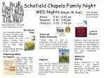Schofield Chapels Family Night WED Nights (begin 18 Sep) - slide 1