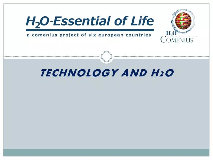 technology and h2o