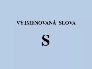 vyjmenovan slova