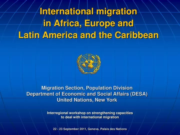 international migration in africa europe and latin america and the caribbean