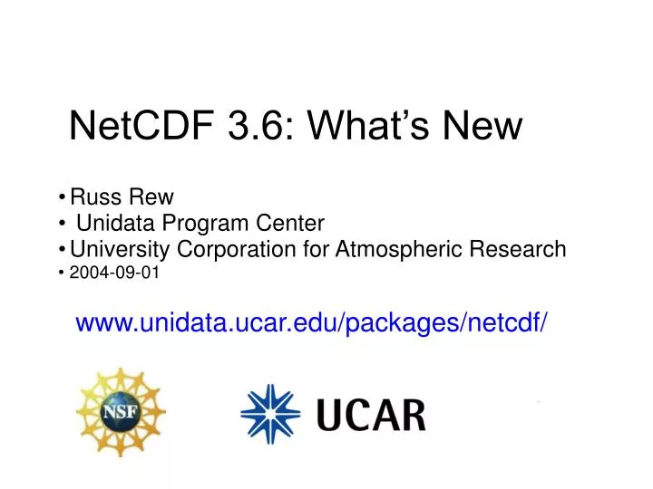 netcdf 3 6 what s new