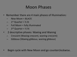 Moon Phases