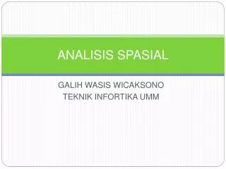 analisis spasial