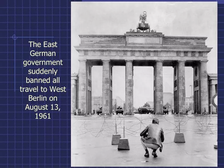 the east german government suddenly banned all travel to west berlin on august 13 1961