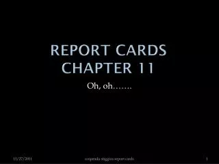 report cards chapter 11