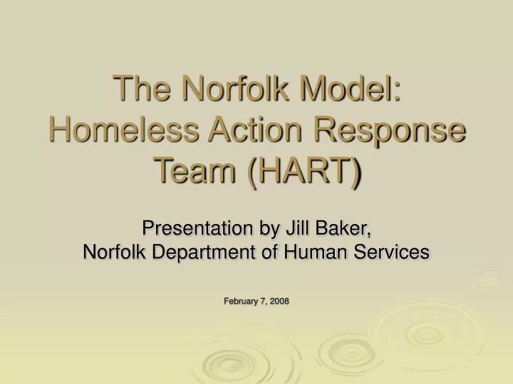 the norfolk model homeless action response team hart