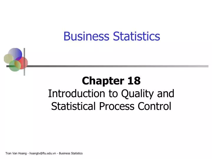chapter 18 introduction to quality and statistical process control