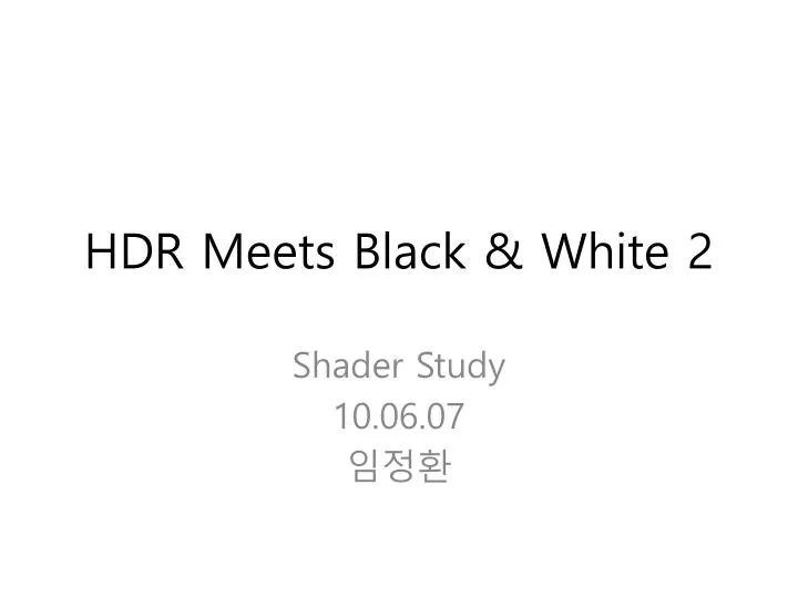 hdr meets black white 2