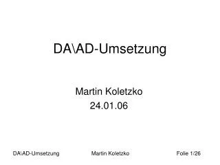 da ad umsetzung