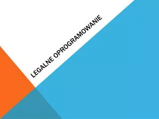 legalne oprogramowanie