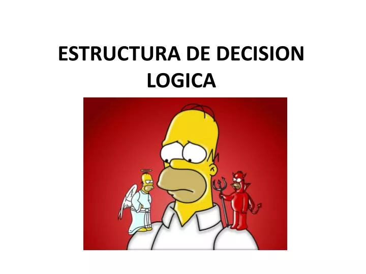 estructura de decision logica