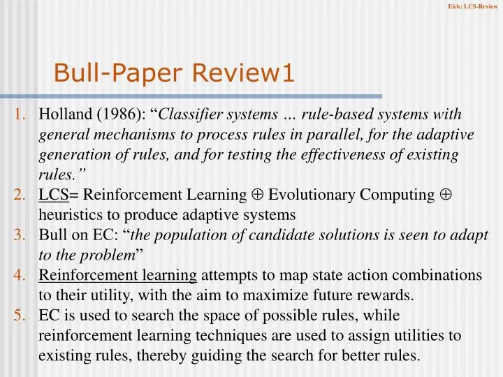 bull paper review1